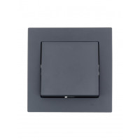 Выключатель 1-ый графит 742-3488-100 серия Vesna