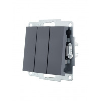 Выключатель 3-й графит 742-3488-109 серия Vesna