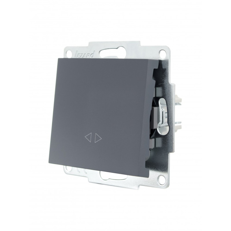 Выключатель промежуточный графит 742-3488-107 серия Vesna