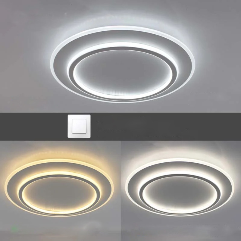 Світлодіодна LED люстра VEGA dual 75W 2R-ON/OFF-450х53-WHITE/WHITE-220-IP20 Esllse