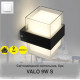 Светодиодный светильник бра VALO S 9 Вт 105×95×135 мм Черный IP54 Esllse