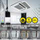 Світлодіодна LED люстра SAVIO 100W 2S-500x500x60-WHITE/BLACK-220-IP20 Esllse