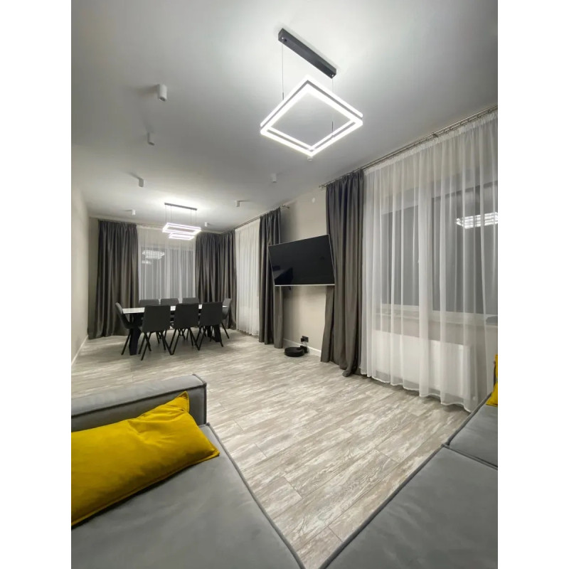 Світлодіодна LED люстра STELLA-100W-S-APP-500x500x1200-BLACK/WHITE-220-IP20 Esllse