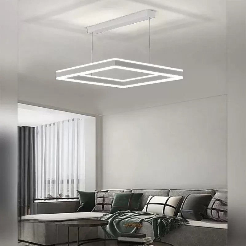 Світлодіодна LED люстра STELLA-100W-S-APP-500x500x1200-GREY/WHITE-220-IP20 Esllse