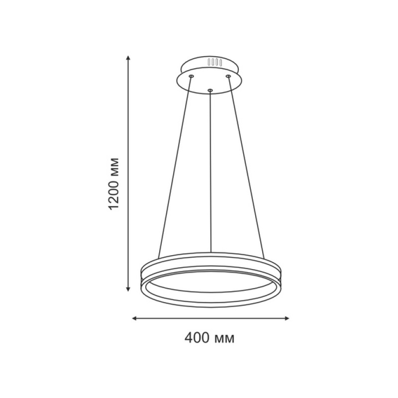 Светодиодная LED люстра STELLA 64W R-APP-400Х1200-GOLD/WHITE-220-IP20 Esllse