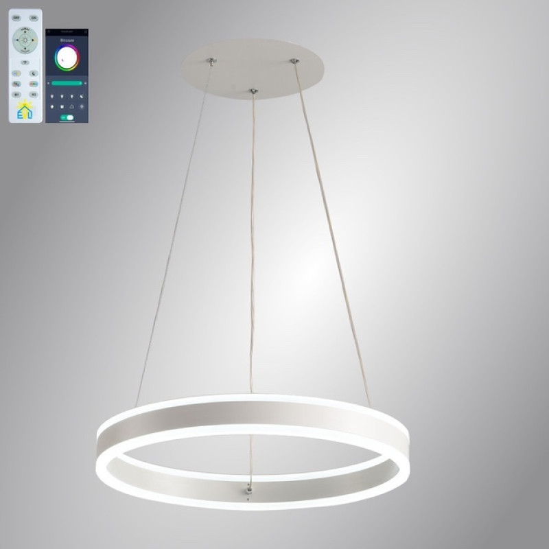 Світлодіодна LED люстра STELLA 64W R-APP-400Х1200-WHITE/WHITE-220-IP20 Esllse