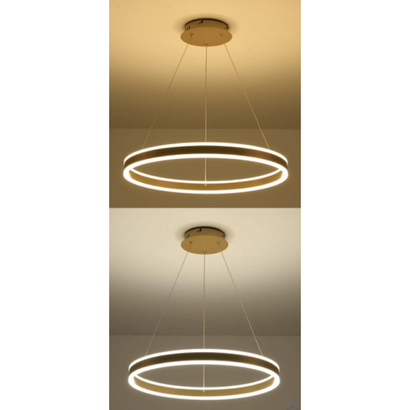 Світлодіодна LED люстра STELLA 96W R-APP-600Х1200-GOLD/WHITE-220-IP20 Esllse