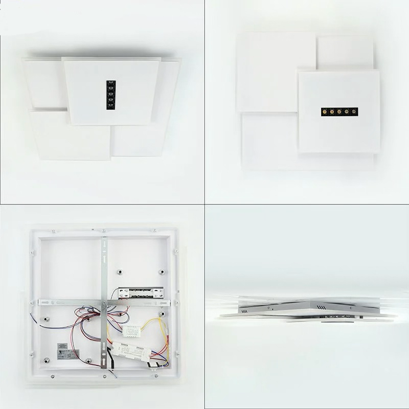 Світлодіодна LED люстра STERREN-105W-3S-520x535x55-WHITE/BLACK-220-IP20 Esllse