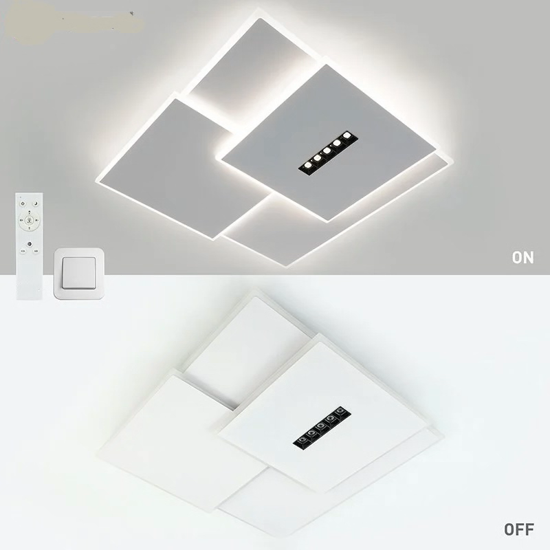 Світлодіодна LED люстра STERREN-105W-3S-520x535x55-WHITE/BLACK-220-IP20 Esllse