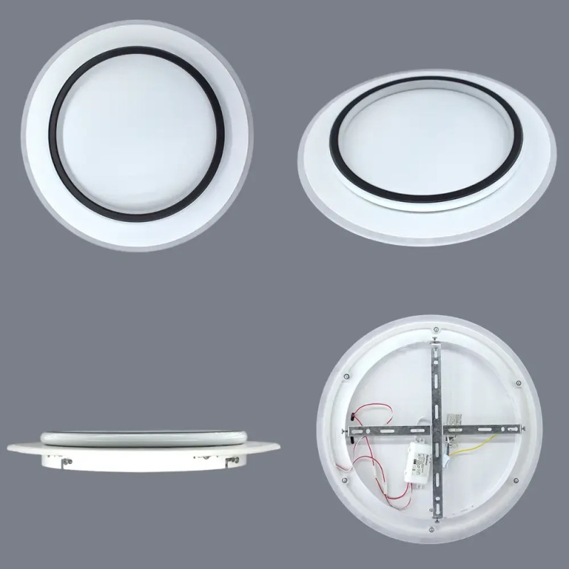 Світлодіодна LED люстра VEGA DUAL 75W 2R ON/OFF-450x53-WHITE/BLACK-220-IP20 Esllse