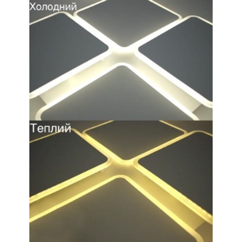 Светодиодная LED люстра AERO square 70W 4S-ON/OFF-455х455х60-WHITE Esllse