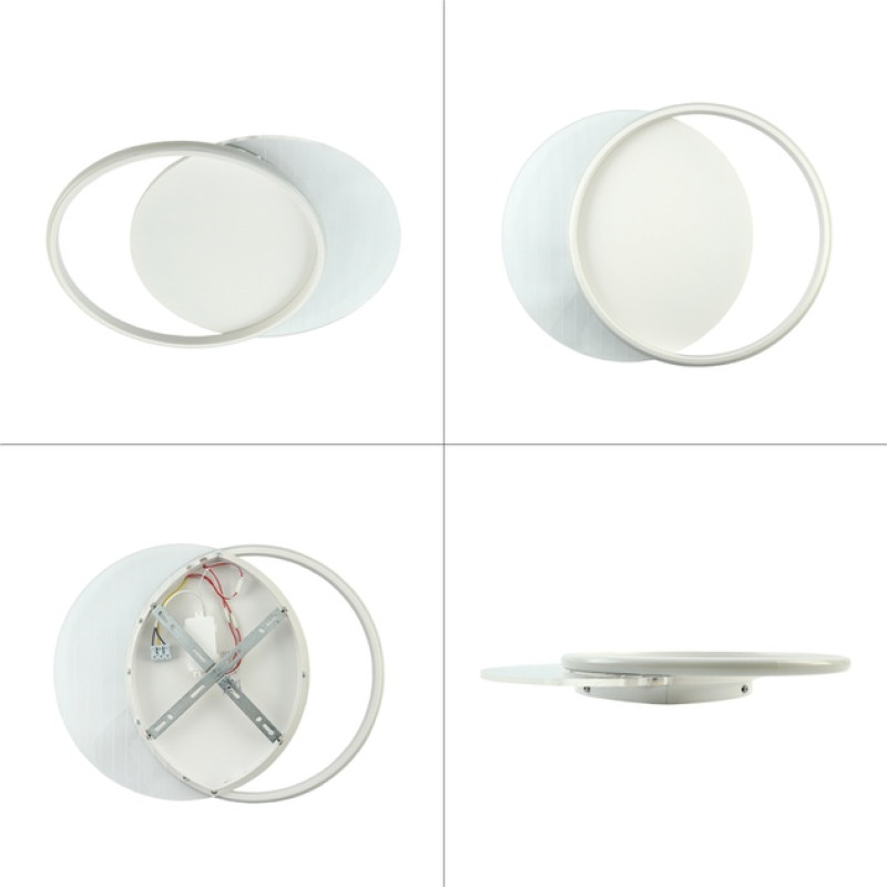 Світлодіодна LED люстра AMATO-60W-2R-APP-400x520x52-WHITE/CLEAR-220-IP20 Esllse