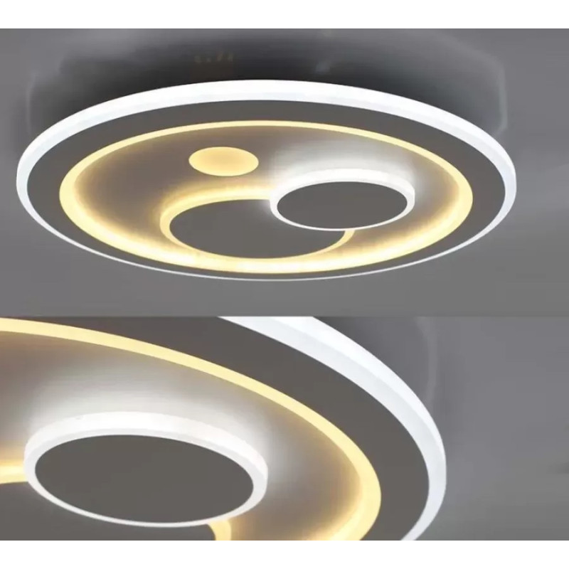 Світлодіодна LED люстра BOOM 100W R-APP-480x480х60-WHITE/WHITE-220-IP20 Esllse