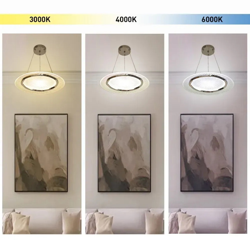 Світлодіодна LED люстра CAMELIA R 60 Вт 480x1500 мм Біла Esllse