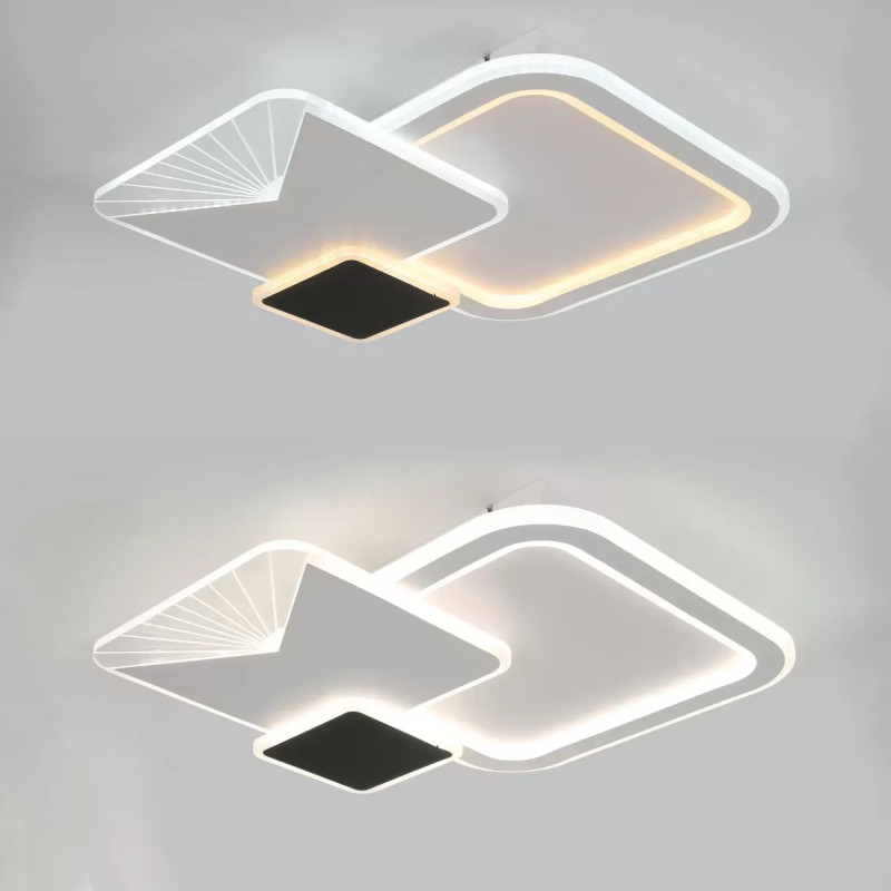 Світлодіодна LED люстра COMETA-105W-3S-APP-500x60-WHITE/BLACK-220-IP20 Esllse