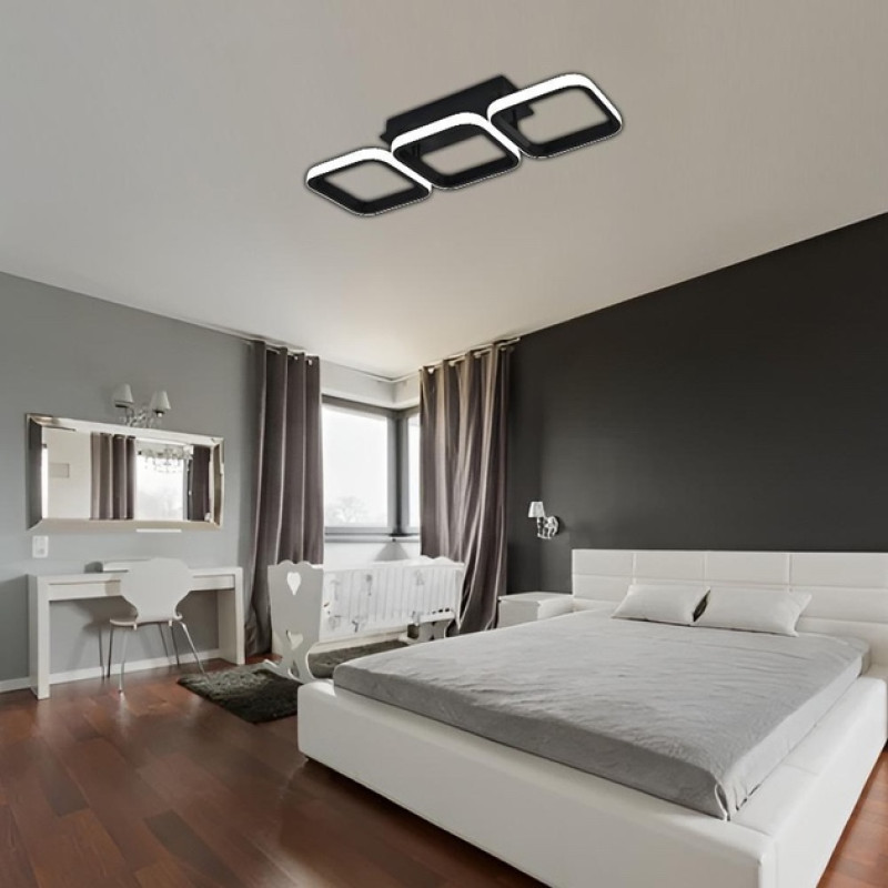 Светодиодная LED люстра CUBES 40W 3S-SMART-520x170x85-BLACK-220-IP20 Esllse