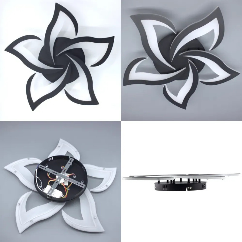 Світлодіодна LED люстра ELLA 70W5F-APP-640x65-BLACK/WHITE-220-IP20 Esllse