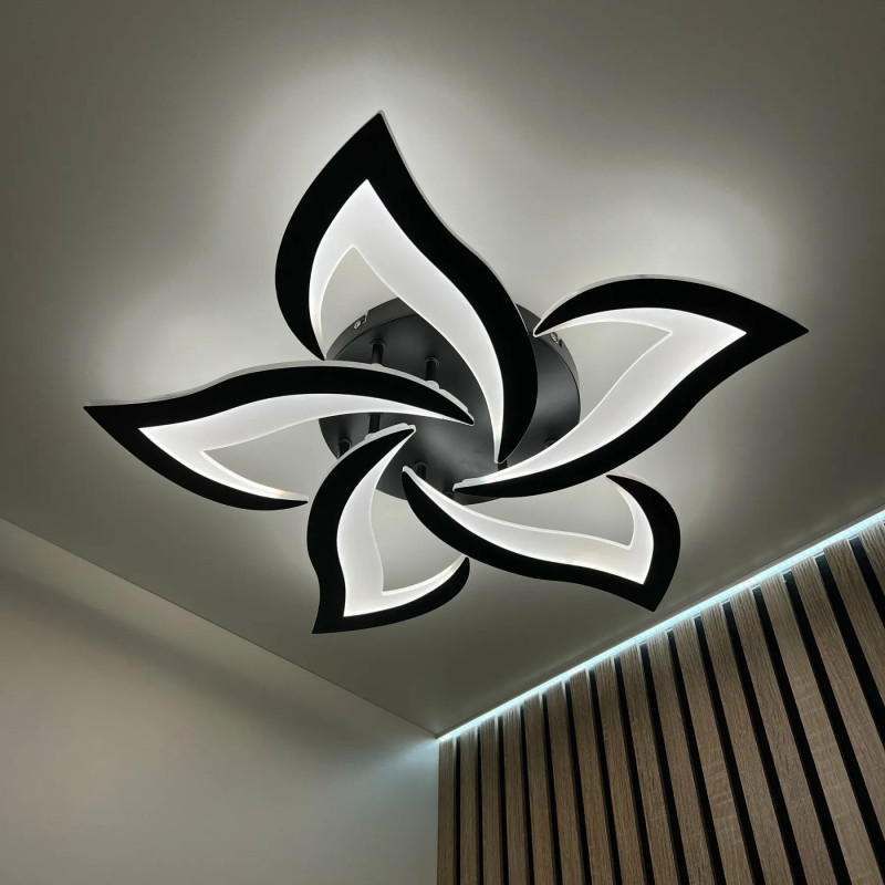 Світлодіодна LED люстра ELLA 70W5F-APP-640x65-BLACK/WHITE-220-IP20 Esllse