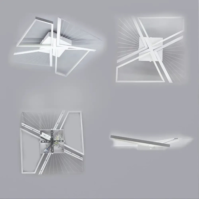 Светодиодная LED люстра GALAXY 80W 4Q SMART 550x550x108-WHITE-220-IP20 Esllse