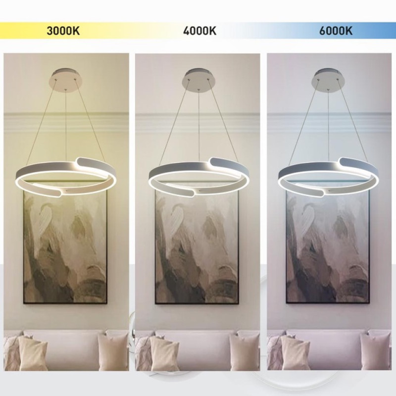 Світлодіодна LED люстра HIPPO 90W R-SMART-500x1200-WHITE-220-IP20 Esllse