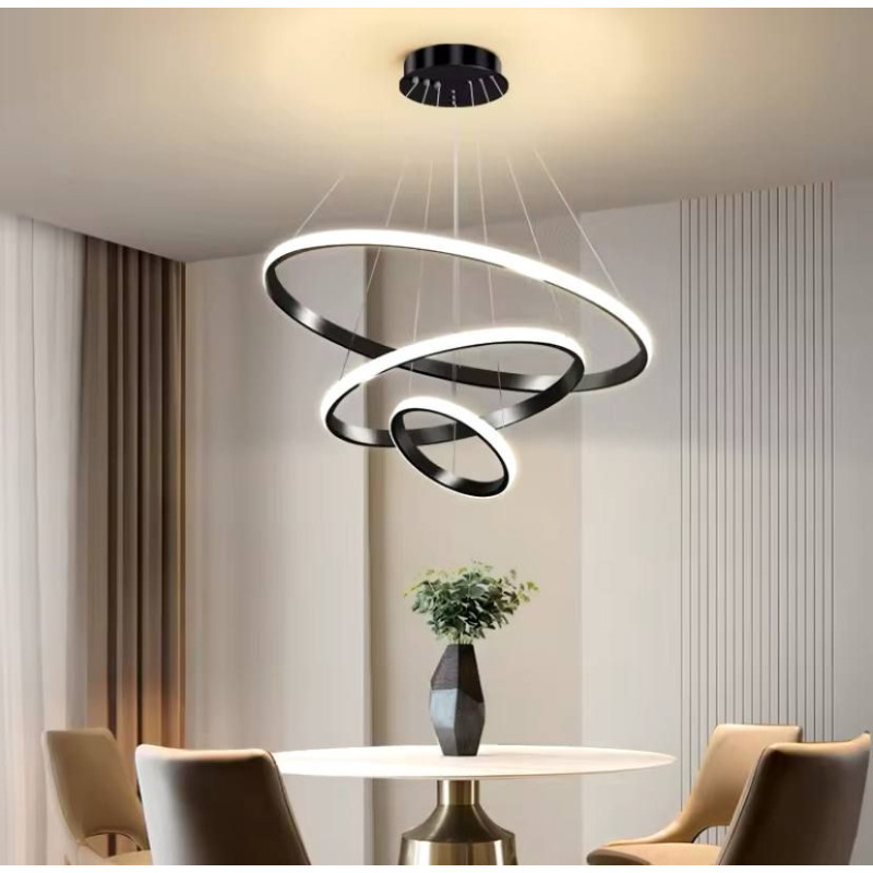 Светодиодная LED люстра LATTE 75W 3R-ON/OFF-600-1100-BLACK/WHITE-220-IP20 Esllse