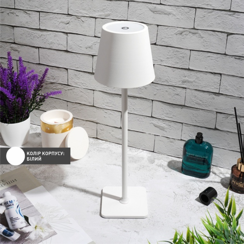 Настольная светодиодная лампа BRIZ 4W V SENSOR 110x380-WHITE-DC5V/2A-IP43 Esllse