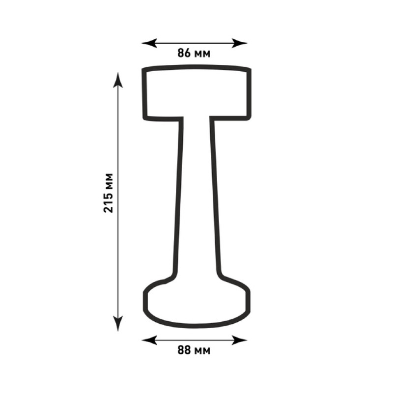 Настольная светодиодная лампа DOWN LIGHT 2W R-SENSOR-85x215-BLACK-DC5V/1A-IP20 Esllse