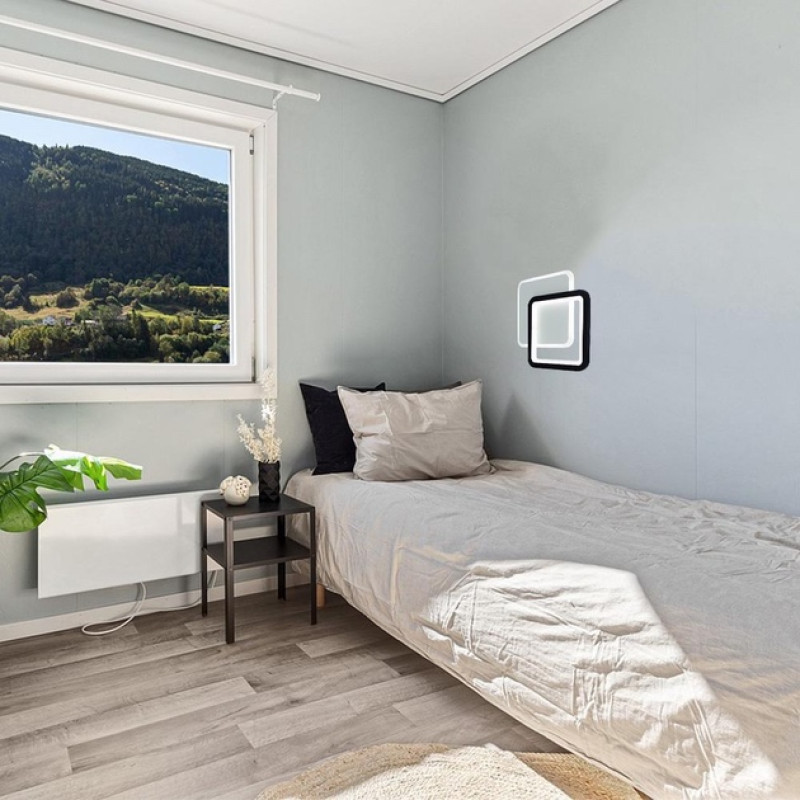 Настенно-потолочный светодиодный светильник-бра VIVA 2S 28 Вт 250×200×40 мм Черно-белый Esllse