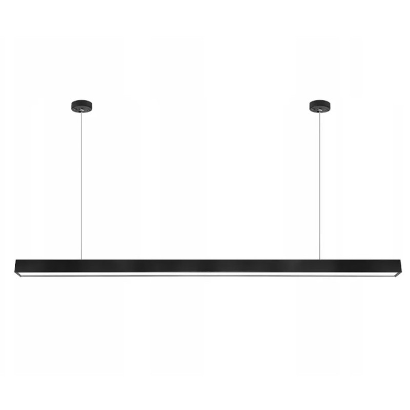 Подвесной линейный светодиодный светильник SOLO 40W ON/OFF-1185x50x75-BLACK-220-IP20 Esllse