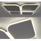 Світлодіодна LED люстра AERO 70W 4F-455x455x57-WHITE-220-IP20 Esllse