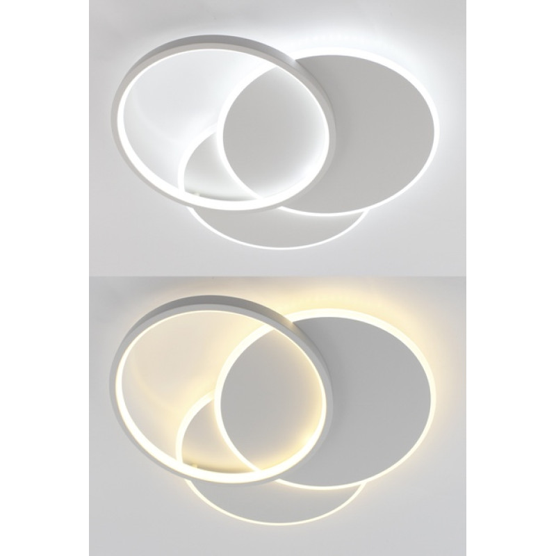 Світлодіодна LED люстра (NEW) VEGA triple 80W 3R-ON/OFF-490х60-WHITE/WHITE-220-IP20 Esllse