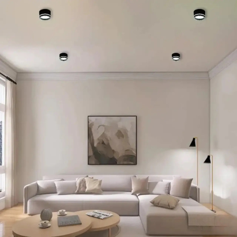 Світильник спот GELA 1xGX53-85x70-BLACK-220-IP20 Esllse