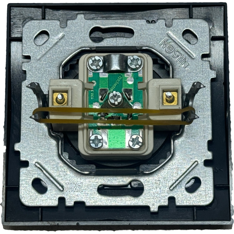 Розетка концевая телевизионная NILSON Touran черная матовая 24381029