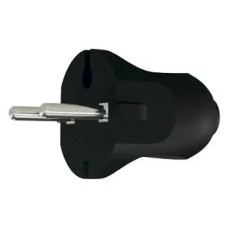 Вилка без заземления штепсельная NX1102 NEOMAX черная