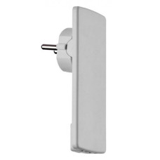 Вилка ультра тонкая с подвижным контактом и заземлением NX1030 NEOMAX белая