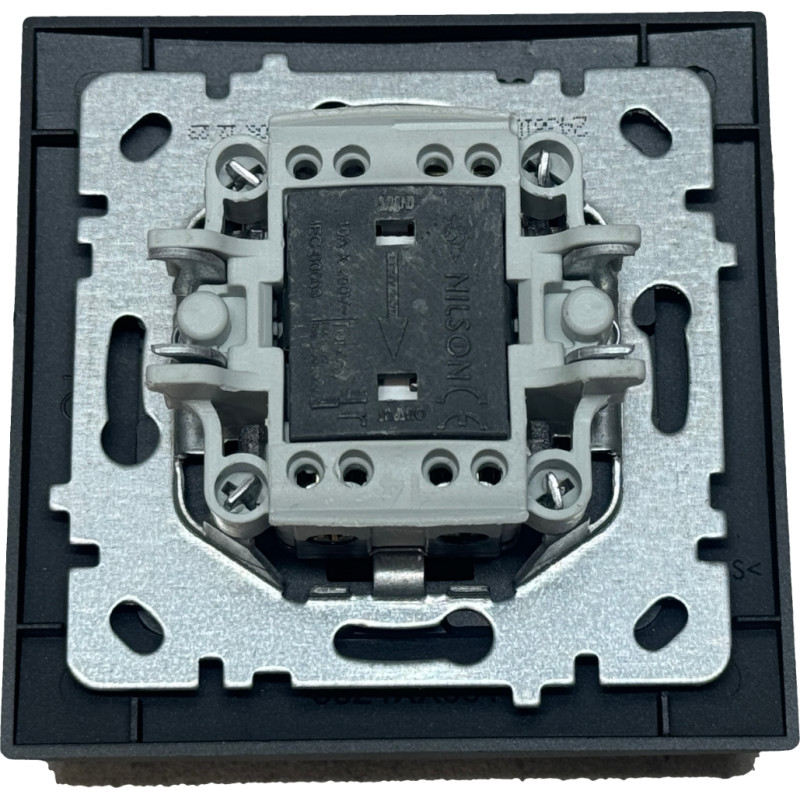 Выключатель трехклавишный NILSON Touran черный матовый 24381007