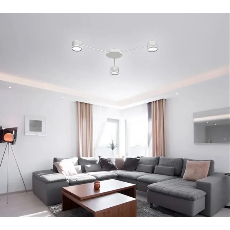 Люстра GUSTAV 3xGX53 R 850x85 WHITE 220-IP20 Esllse