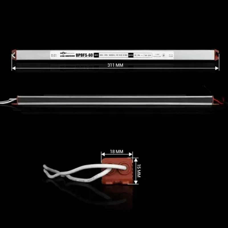 Блок живлення BIOM PROFESSIONAL DC24 60W BPBFS-60-24 2,5A