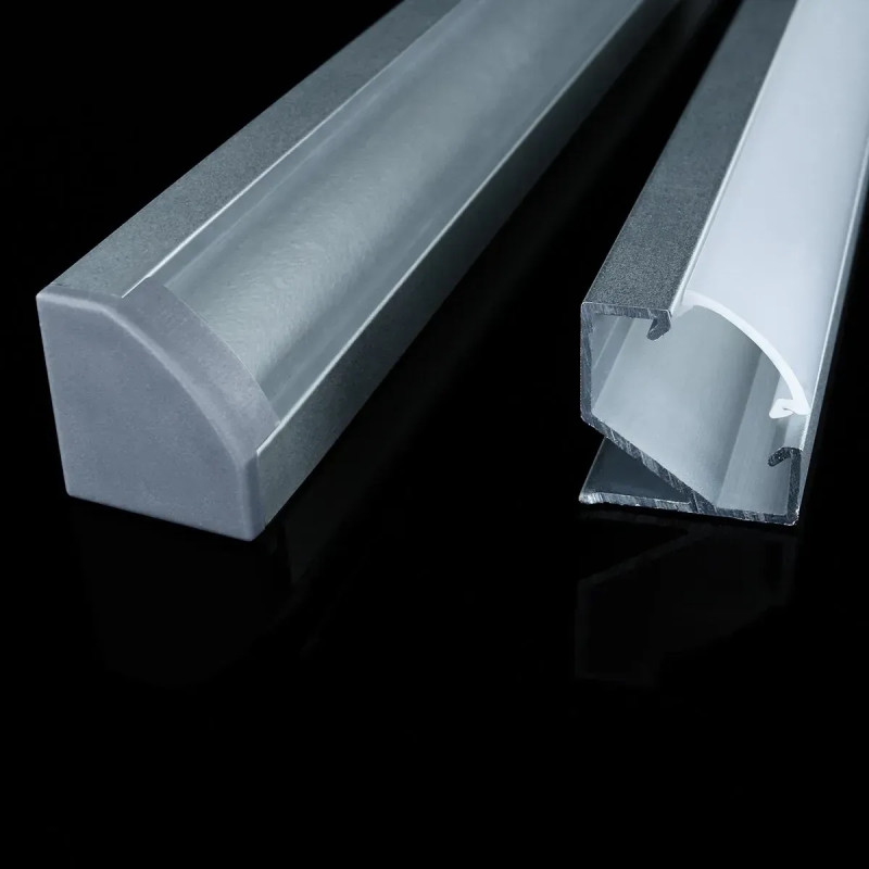 Профиль алюминиевый ЛПУ17 17*17 угловой анодированный (палка 2м) (Р-1,Р-2,Р-3,Р-4) BIOM (без рассеивателя) LPU-17A