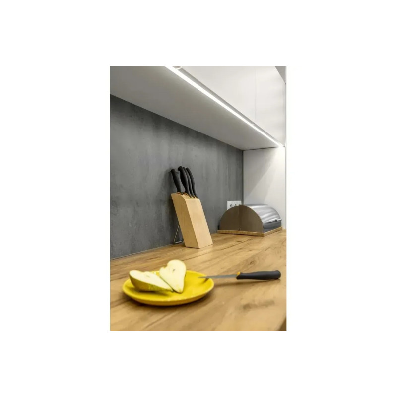 Алюминиевый профиль GLAX MINI накладной 3m белый GTV PA-GLAXMNK3M-AL-10 (без рассеивателя)