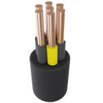 Провід мідний гнучкий ПВС 7х1 Чорний круглий GK ГАЛ КАТ ГК000022179