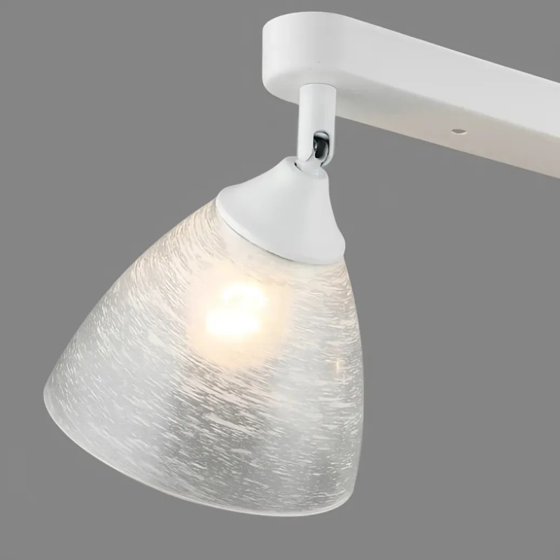 Потолочный светильник-спот Valeso на прямой планке под две лампы Е27 белый IP20 B K2289/2 WT