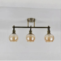 Потолочный светильник-спот Valeso с металлическим каркасом под три лампы Е27 бронза IP20 MX406-3 AB