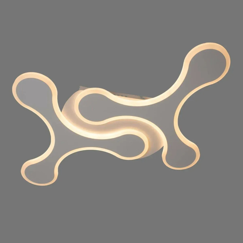 Стельова світлодіодна люстра Sirius 80W з акриловими плафонами 3000-6500К біла IP20 1933