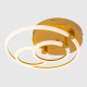 Стельова світлодіодна люстра Sirius 86W з кільцевими плафонами 3000-6500К золота IP20 N 3804