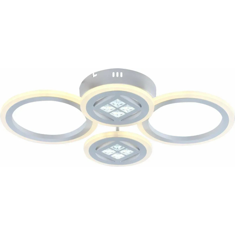 Стельова світлодіодна люстра Sirius 92W на чотири плафони 3000-6500К біла IP20 LI8860/4A WH (92W)