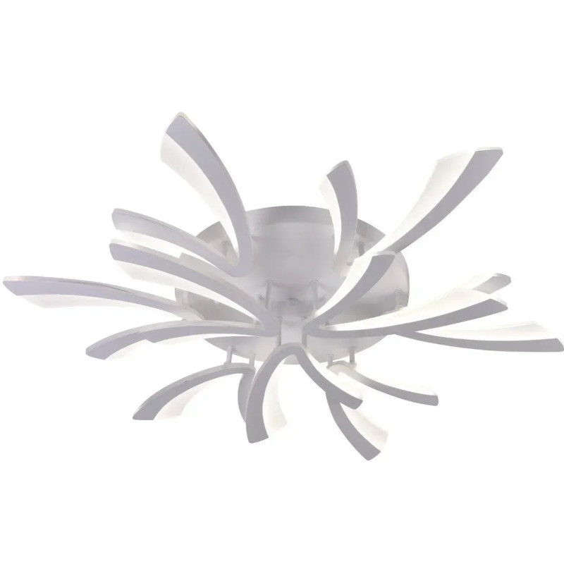 Потолочная светодиодная люстра Sirius 92W с пультом управления 3000-6500К белая IP20 6042-9 WT 92W