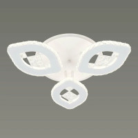 Потолочная светодиодная люстра Sirius 64W с RGB-подсветкой 3000-6500К белая IP20 B S2823/3