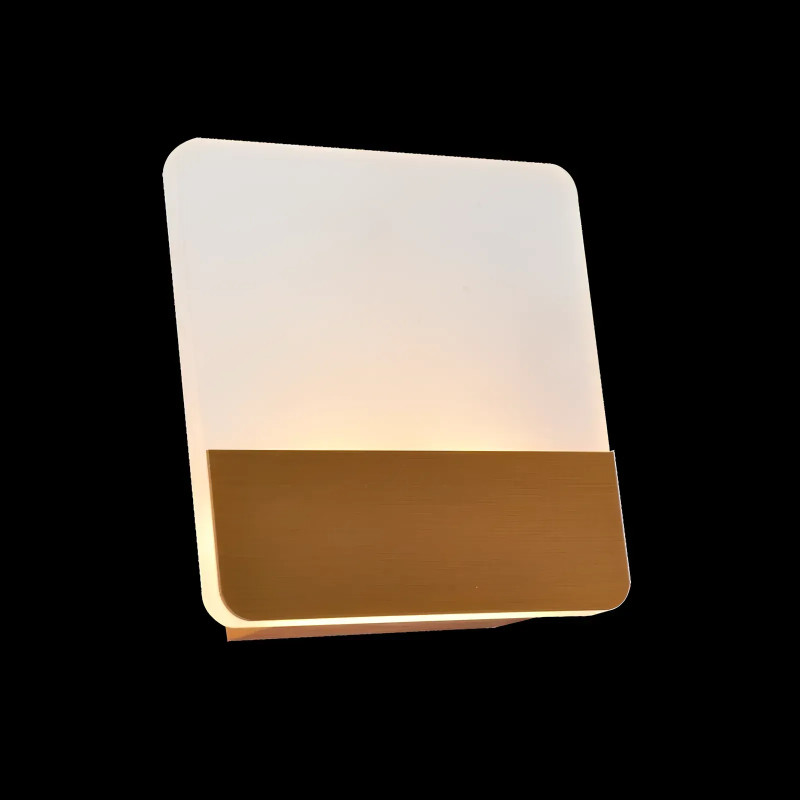 Світлодіодне настінне бра Sirius 7W з дерев'яними елементами 3000K біло-золоте IP20 8887