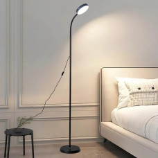 Торшер светодиодный 12W VALESO с одним круглым черным плафоном IP20 5117 BK